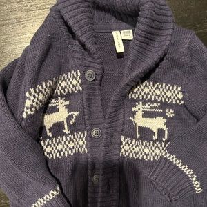 Janie and Jack - Holiday Sweater - Blue/Grey